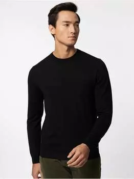 Вязаный свитер с круглым вырезом Roy Robson, черный