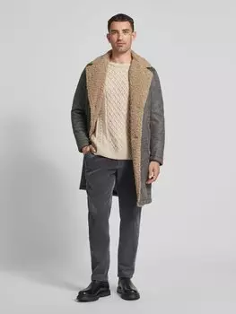 Вязаный свитер с круглым вырезом Scotch & Soda, бежевый