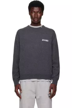 Вязаный свитер с логотипом We11Done, черный