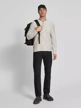 Вязаный свитер с нагрудным карманом модель «Хенли» camel active