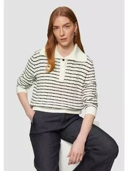 Вязаный свитер s.Oliver BLACK LABEL, кремовый