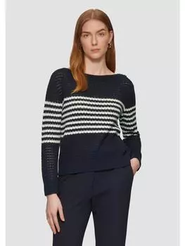 Вязаный свитер s.Oliver BLACK LABEL, синий