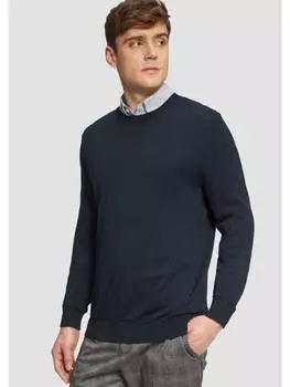 Вязаный свитер s.Oliver BLACK LABEL, синий