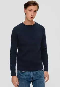 Вязаный свитер s.Oliver, цвет navy