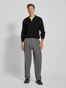 Вязаный свитер с отложным воротником ARMANI EXCHANGE, черный