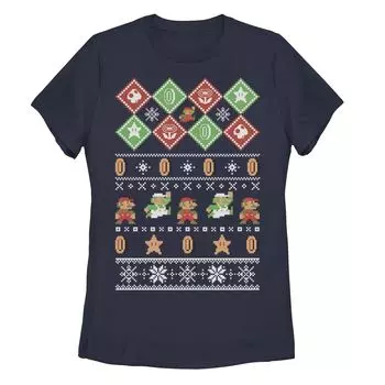 Вязаный свитер с пиксельной графикой для детей Nintendo Super Mario Bros. Licensed Character