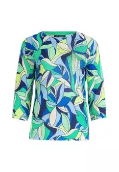 Вязаный свитер с принтом BETTY BARCLAY, цвет Green Blue
