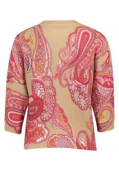 Вязаный свитер с принтом BETTY BARCLAY, цвет Camel