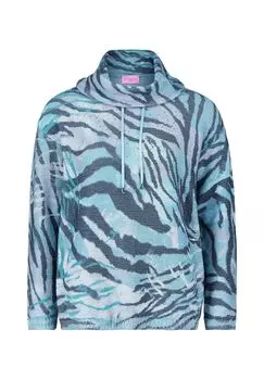 Вязаный свитер с принтом BETTY BARCLAY, цвет Mint/grey