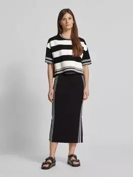 Вязаный свитер с рукавами 1/2 Marc Cain, черный