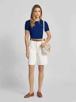 Вязаный свитер с рукавами 1/2 Polo Ralph Lauren, синий