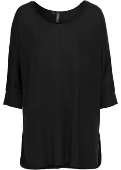 Вязаный свитер с рукавами 3/4 Rainbow, черный