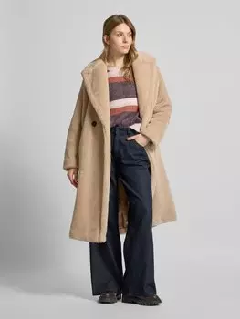 Вязаный свитер с рукавами-фонариками QS, фиолетовый