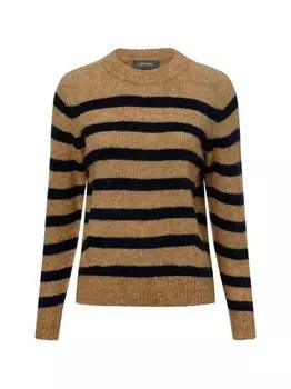 Вязаный свитер с содержанием альпаки Mos Mosh, коричневый