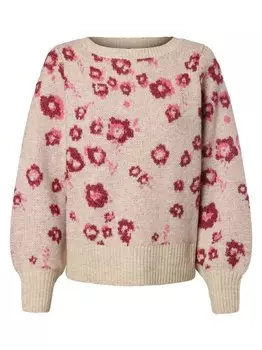 Вязаный свитер с содержанием шерсти альпаки виальва Vila, бежевый