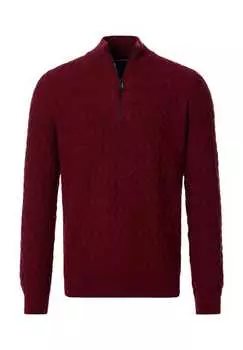 Вязаный свитер с содержанием шерсти Casamoda, красный