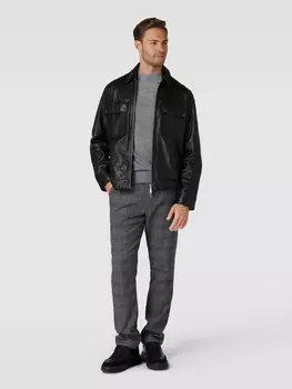 Вязаный свитер с водолазкой модель «ГОРОДОК» Selected, серебро