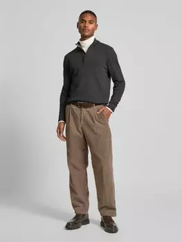 Вязаный свитер с воротником-стойкой Barbour, антрацит