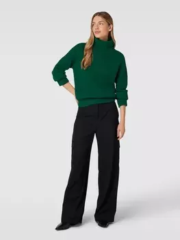 Вязаный свитер с воротником стойкой модель "АРВЕН" Drykorn, зеленый