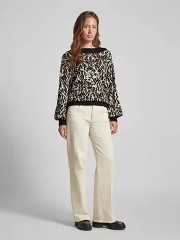 Вязаный свитер с воротником-стойкой модель «FONNY» YAS, черный