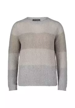 Вязаный свитер с вырезом лодочкой BETTY BARCLAY, цвет Patch Beige Grey