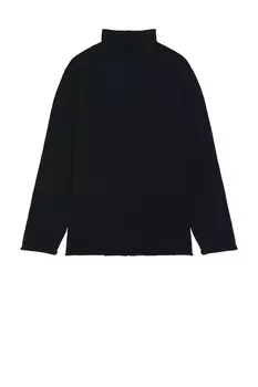 Вязаный свитер с высоким воротником SATURDAYS NYC, темно-синий