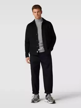 Вязаный свитер с высоким воротником Tom Tailor, серый