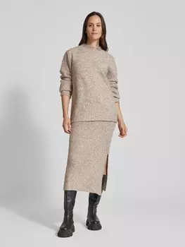 Вязаный свитер с высоким воротом «Бестина» moves, бежевый