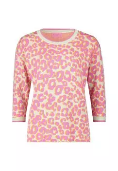 Вязаный свитер с жаккардом BETTY BARCLAY, цвет Patch Pink Orange