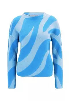 Вязаный свитер с жаккардом BETTY & CO, цвет Blau/blau