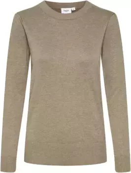 Вязаный свитер Saint Tropez "SZ-MILA", классической формы, коричневый