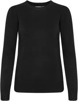 Вязаный свитер Saint Tropez "SZ-MILA", классической формы, черный