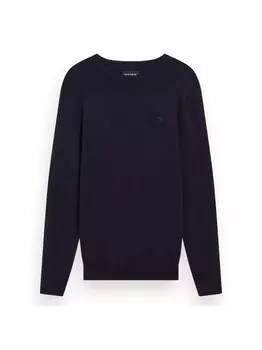 Вязаный свитер Scotch & Soda, синий
