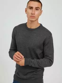 Вязаный свитер сдалагро Solid, серый