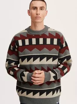 Вязаный свитер сддешан Solid, красный