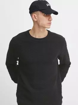 Вязаный свитер сделиджа Solid, черный