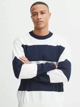 Вязаный свитер сдфеделе Solid, синий