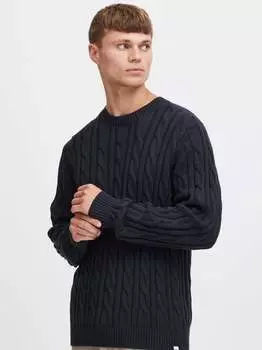 Вязаный свитер сдгибрил Solid, синий