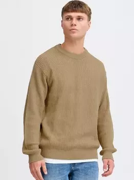 Вязаный свитер сдгия Solid, бежевый