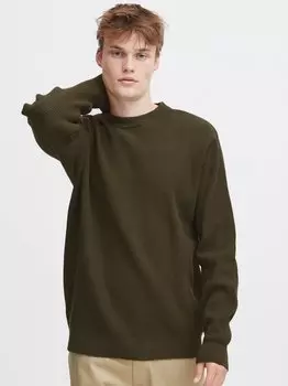 Вязаный свитер сдхами Solid, зеленый