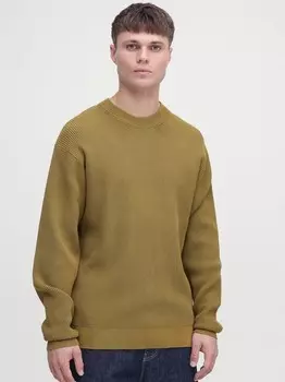 Вязаный свитер сдхами Solid, зеленый