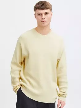 Вязаный свитер сдхами Solid, желтый