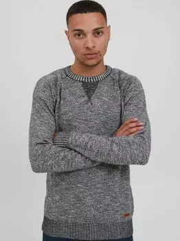 Вязаный свитер сдтиан Solid, синий