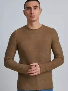 Вязаный свитер сджарах Solid, коричневый