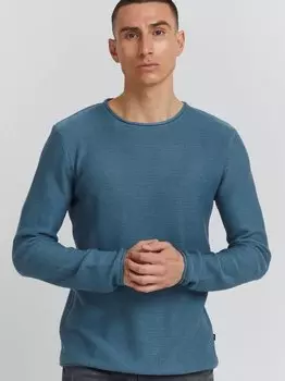 Вязаный свитер сджарах Solid, синий