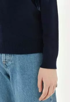 Вязаный свитер Set GOBI Cashmere, темно-синий