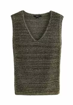 Вязаный свитер SLEEVELESS, REGULAR FIT Next, золотой