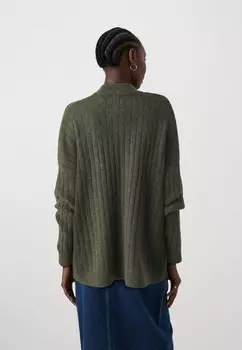 Вязаный свитер SLFMALINE HIGH NECK Selected, оливковый