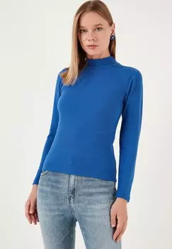 Вязаный свитер SLIM FIT LELA, цвет royal blue