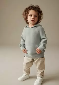 Вязаный свитер SLOUCHY HOODIE Next, цвет grey